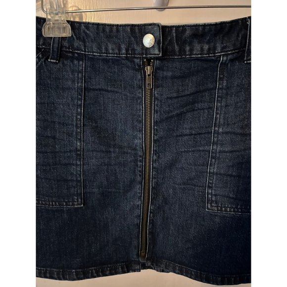 Madewell Denim Utility Zip Skirt Blue Size 32 NWOT‎ - Picture 8 of 13